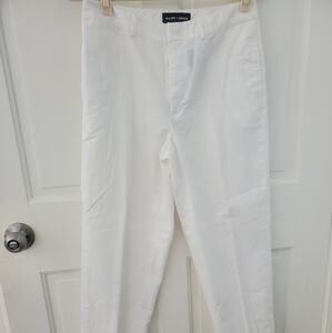 Ralph Lauren Women's Polo Golf Crisp White Slacks 8